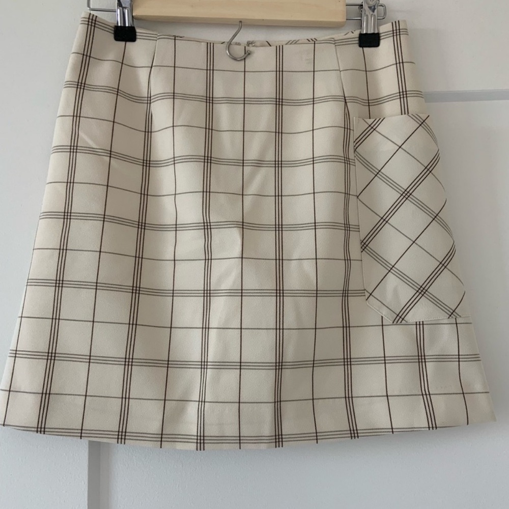 Tory Sport Plaid Mini Skirt